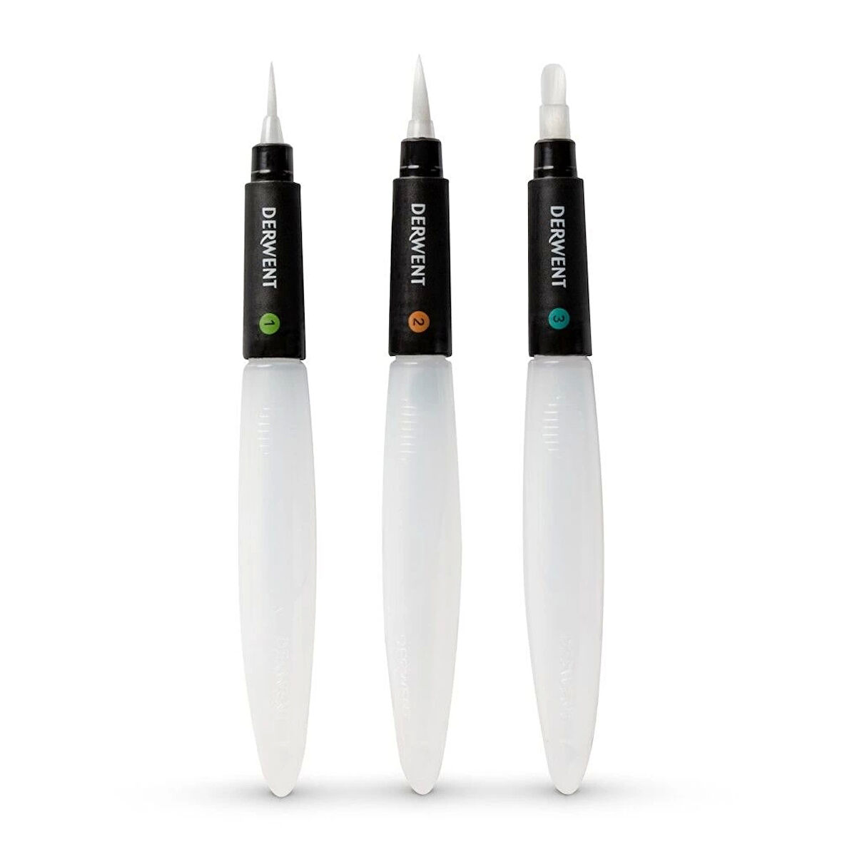 Supertrend Waterbrush Su Hazneli Fırça Seti 3 Boy (İnce+Orta+Düz Uç)