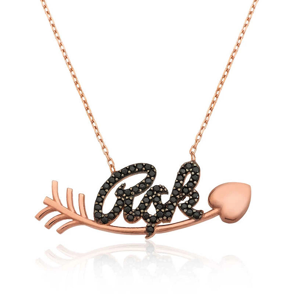 Supertrend Gümüş Kalbe Giden Aşk Kolye