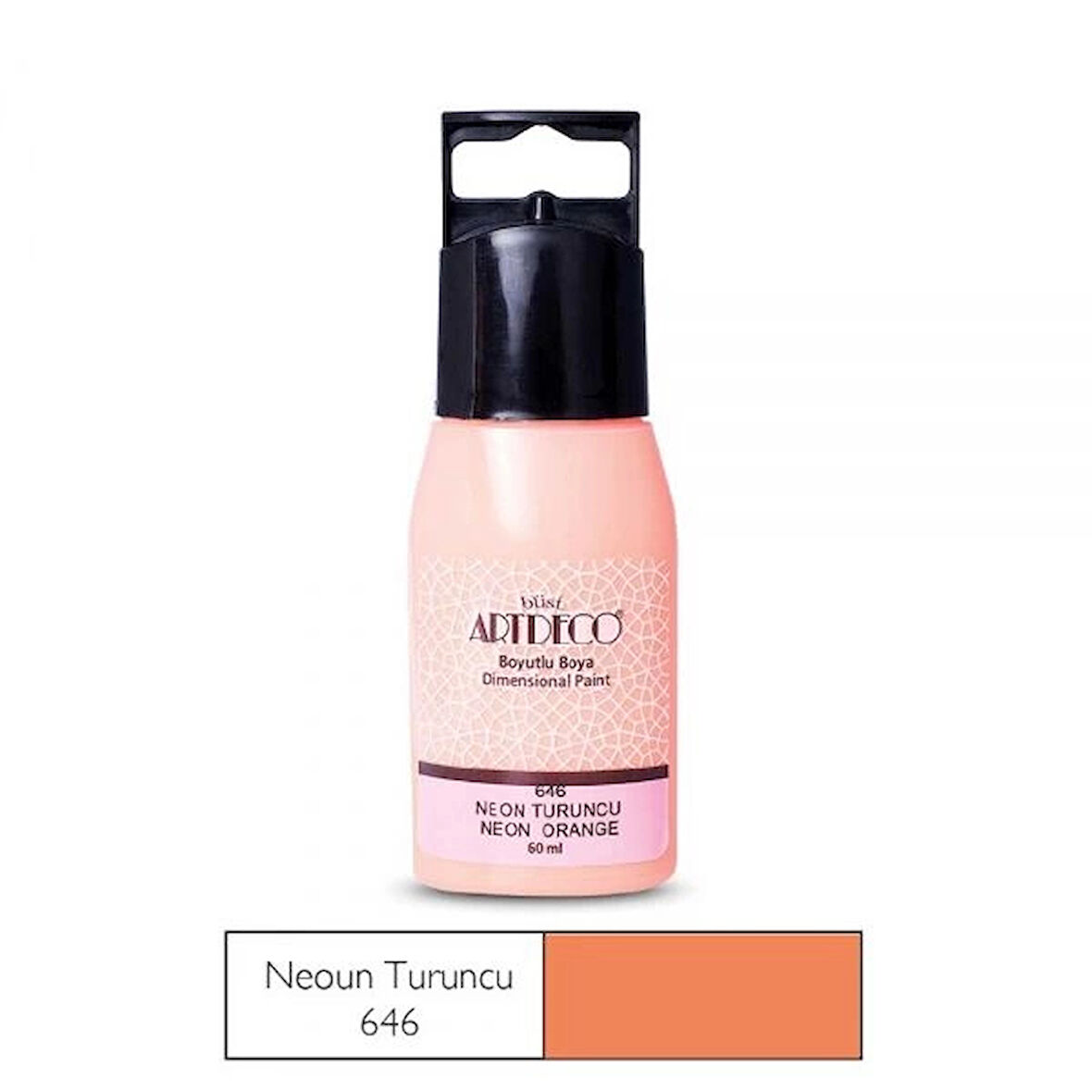 Supertrend Neon Boyutlu Boya 60 ml. 646 NEON TURUNCU