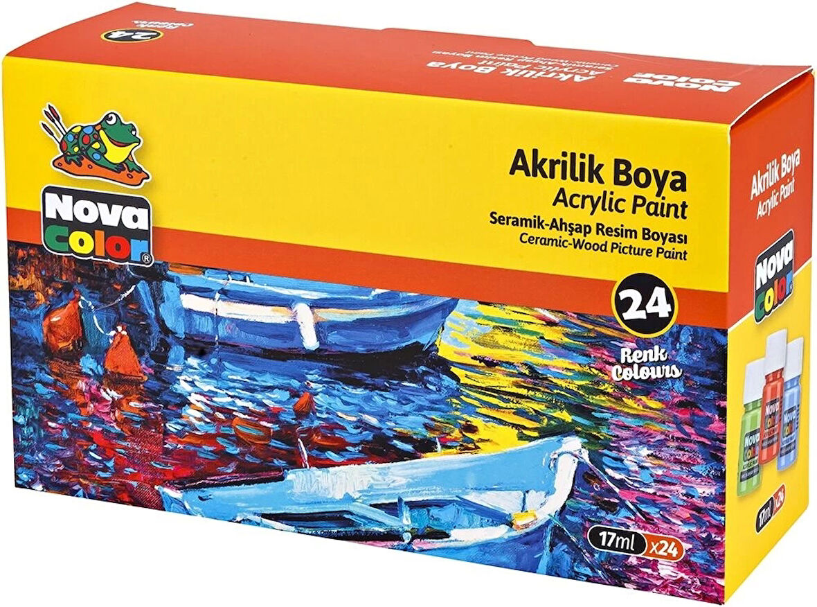 Supertrend Akrilik Boya Seti 24 Renk x 17 ml. Şişe