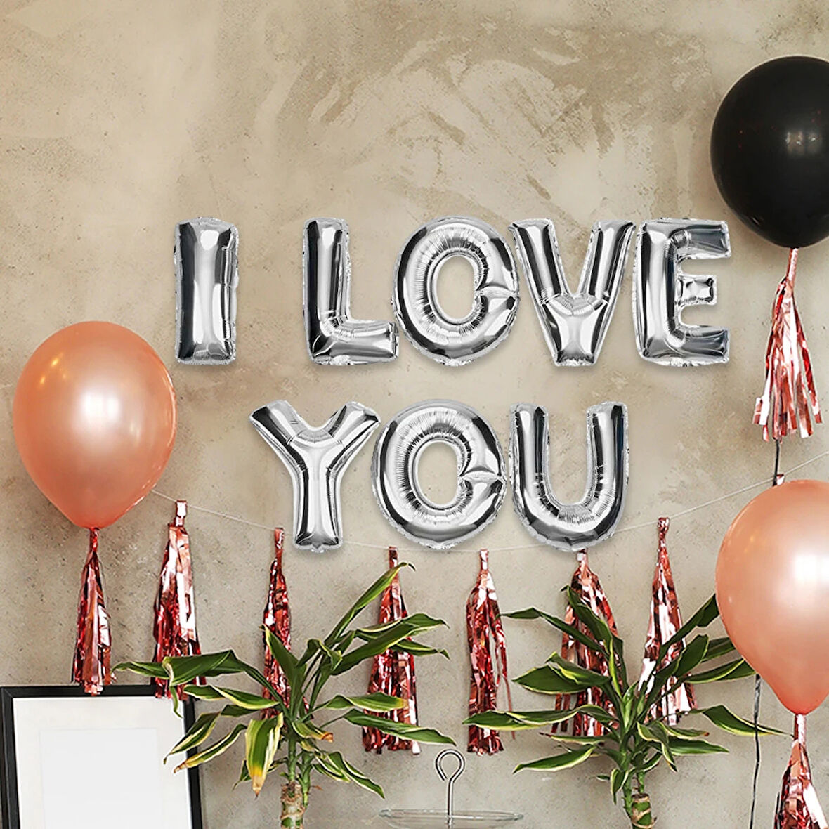 I Love You Folyo Balon Set 16"