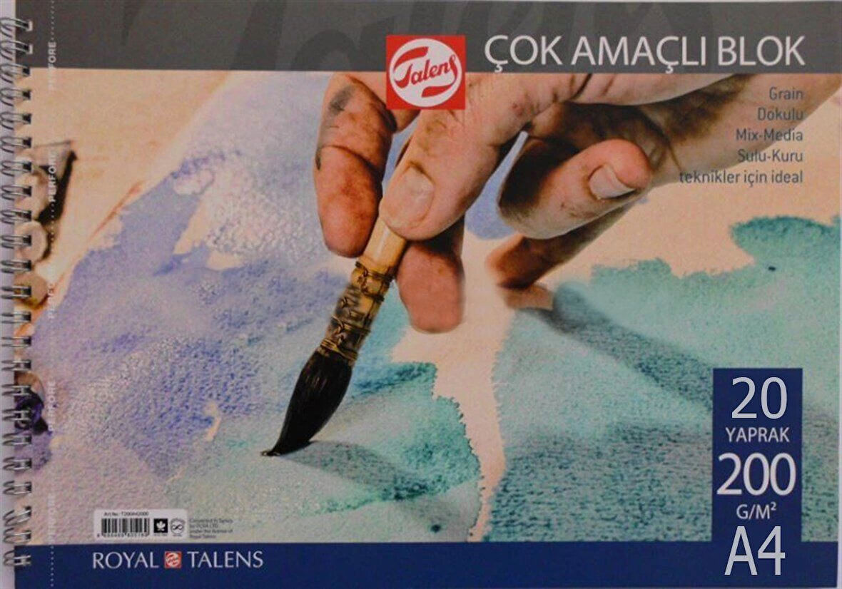 Supertrend Çok Amaçlı Resim ve Eskiz Çizim Defteri 200 gr. A4 20 yp.