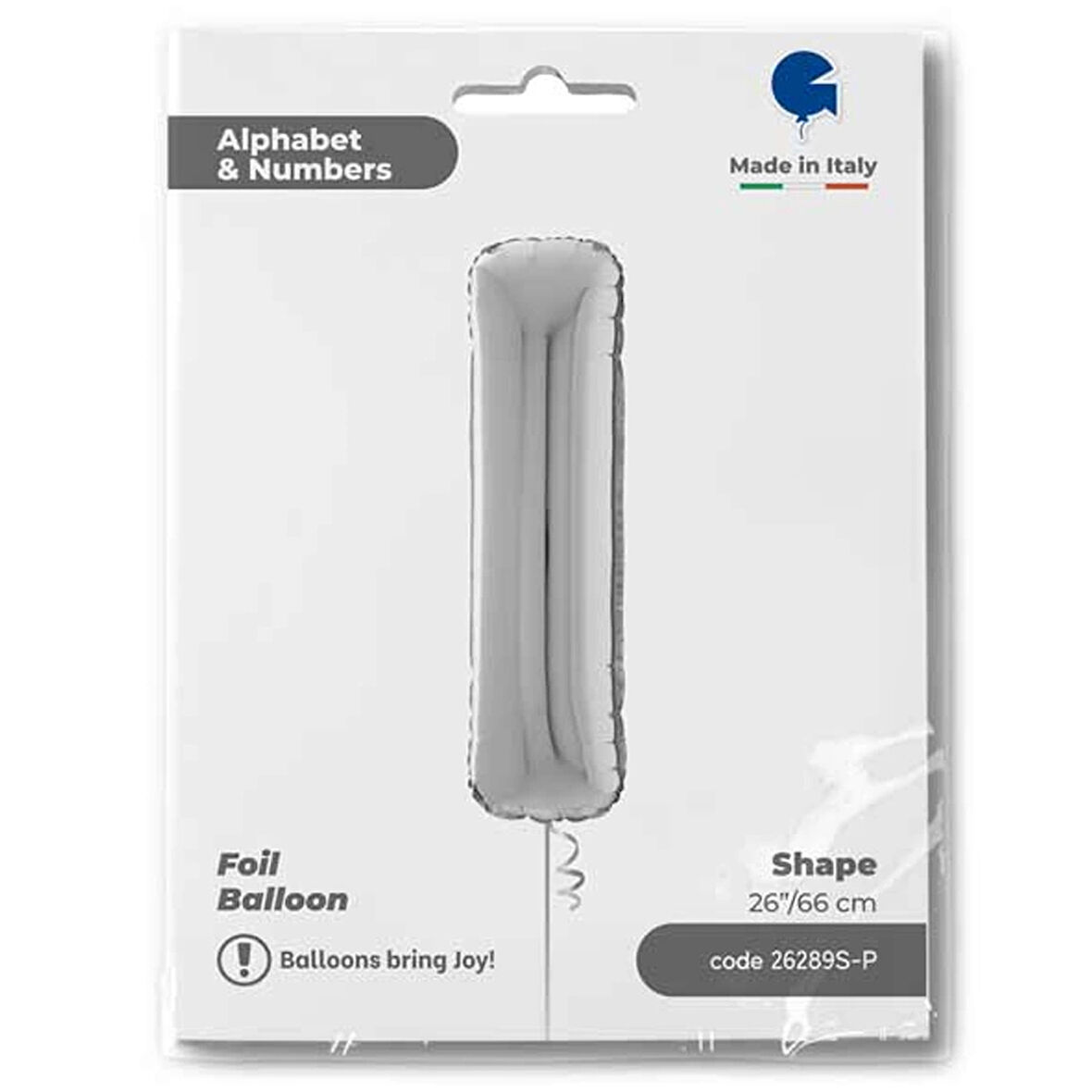 I Harf Supertrend Gümüş Folyo Balon 26"