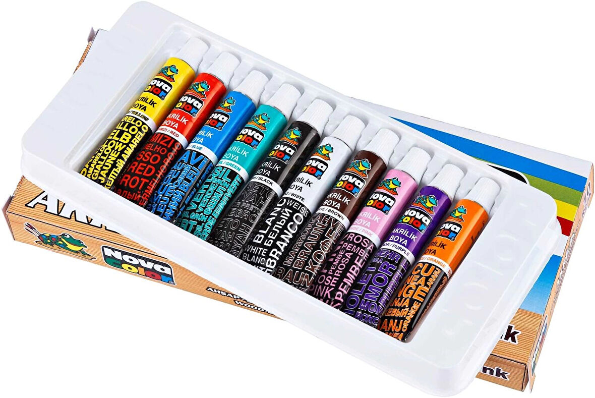 Supertrend Akrilik Boya Seti 10 Renk x 7 ml. Tüp