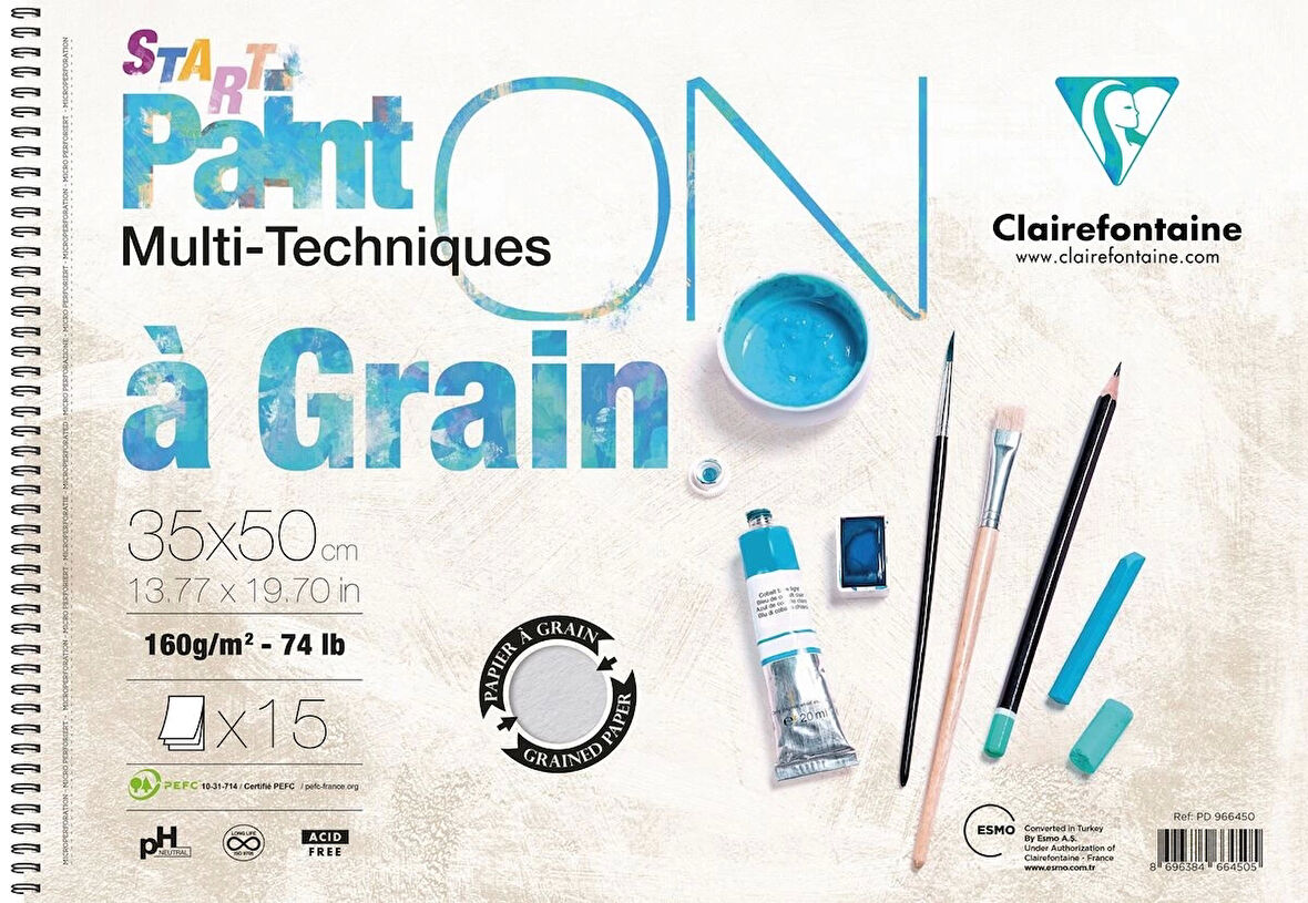 Supertrend Paint'On a Grain Start Eskiz Çizim Defteri 160 gr. 35x50 cm. 15 yp.