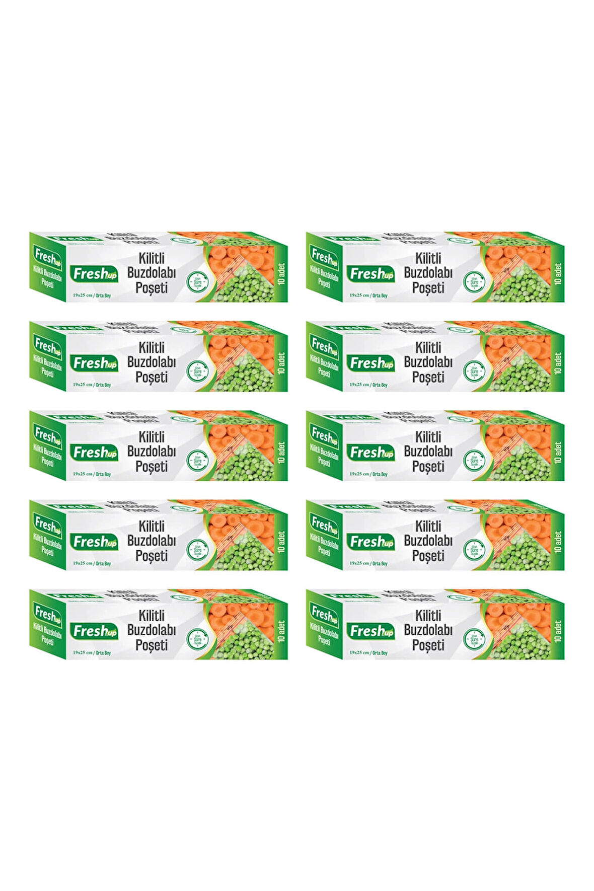 Supertrend 19x25cm Ekonomik Kilitli Buzdolabı Poşeti 100 Adet