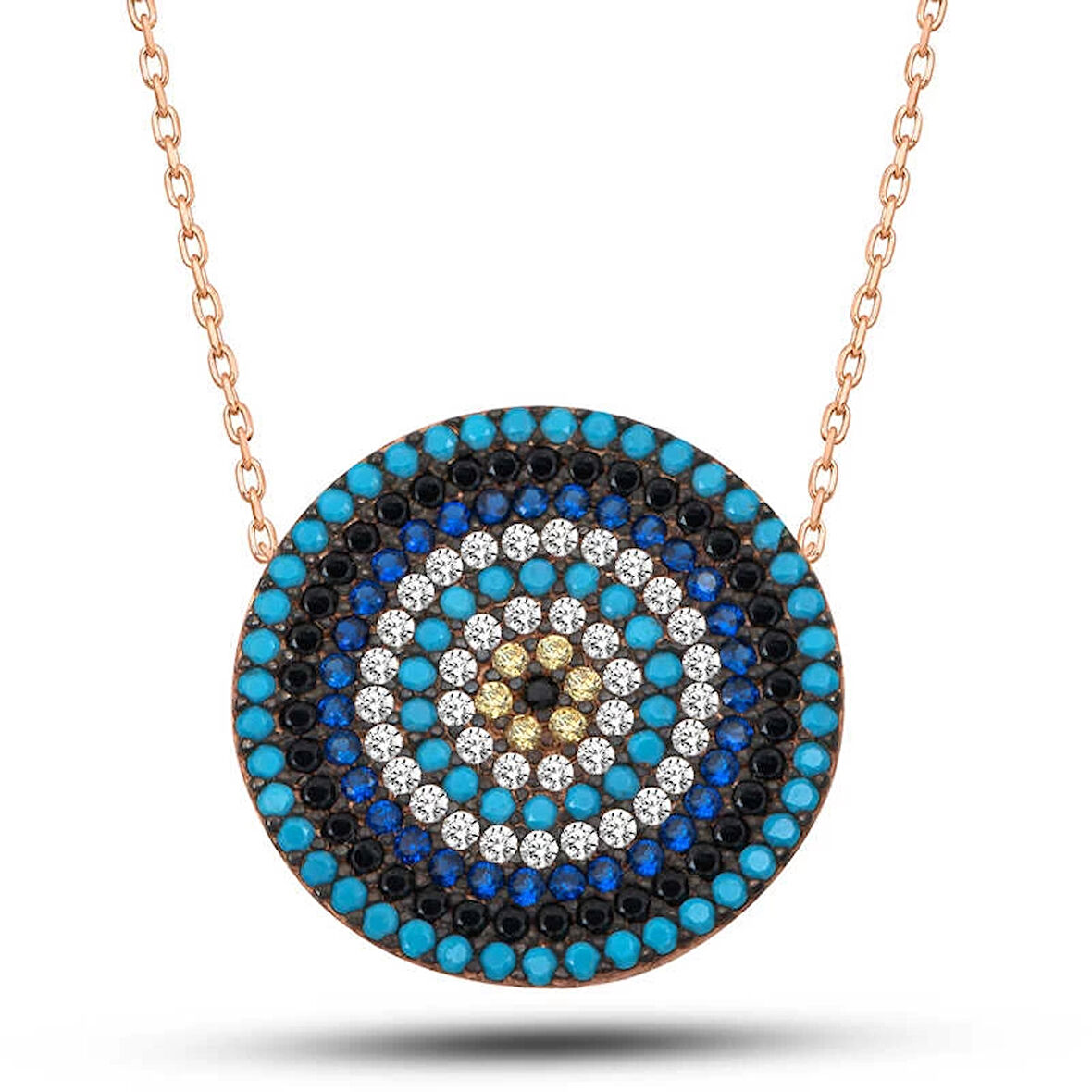 Supertrend ​gümüş Rose Nazar Kadın Kolye