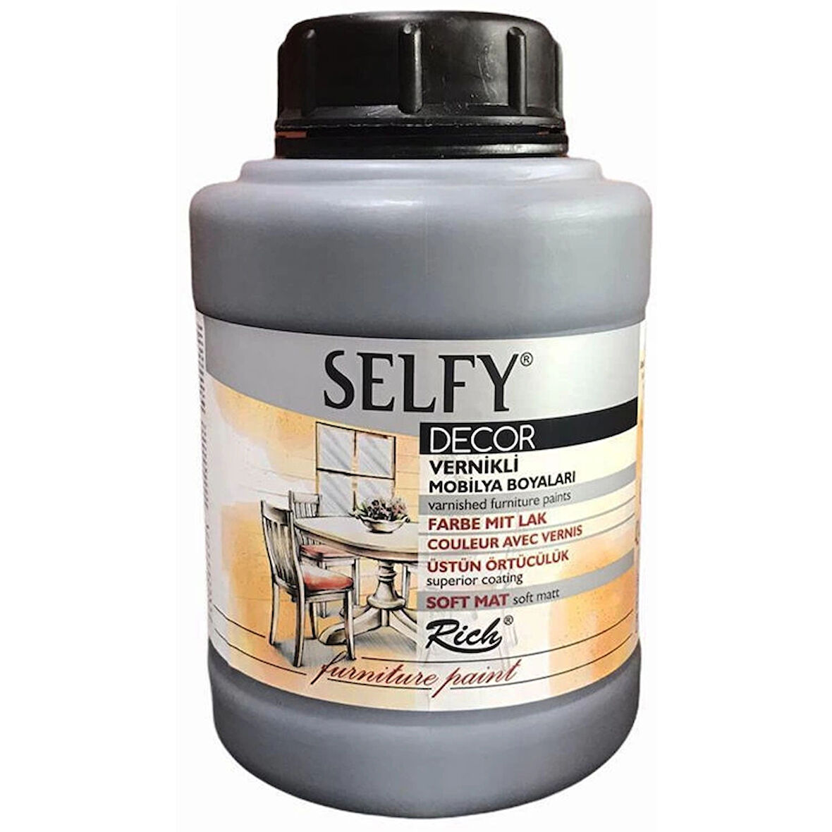 Supertrend Selfy Decor Vernikli Boya 1250 cc 12870 ROYAL GRİ