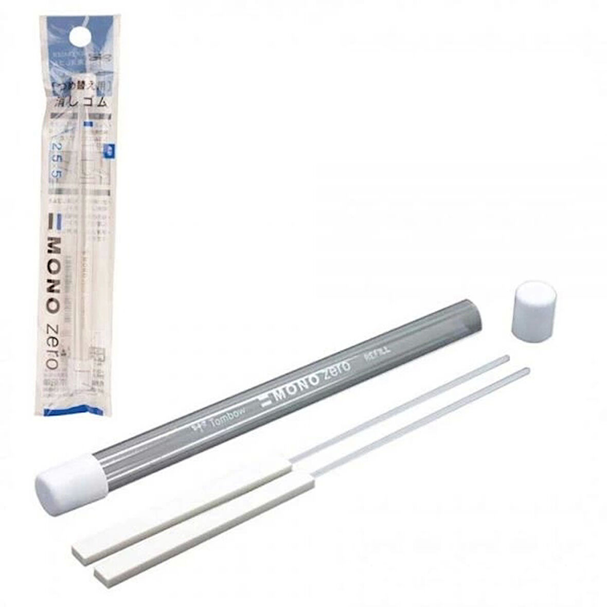 Supertrend Mono Zero 2.5 x 5 mm. Yassı Uçlu Kalem Silgi Yedeği 2'li Paket