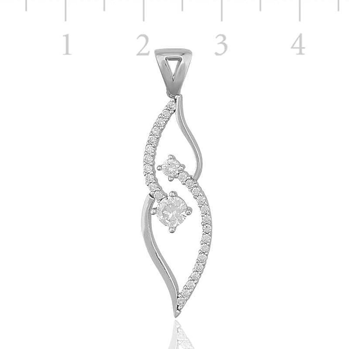 Supertrend Gümüş Tek Taş Kadın Kolye