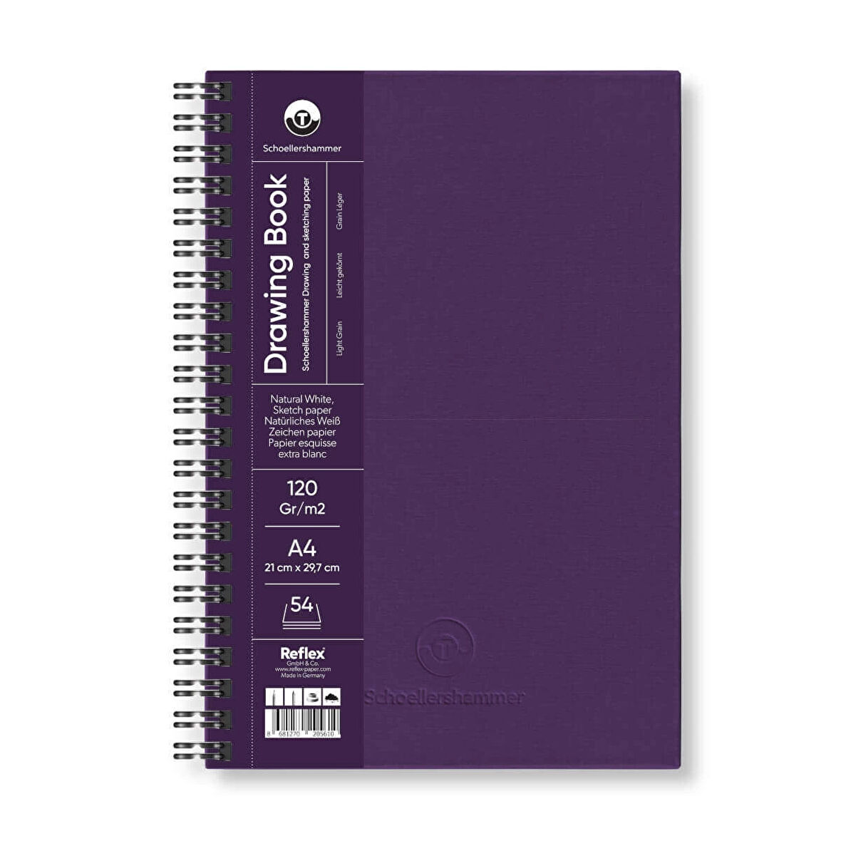 Supertrend Drawing Pad Sert Kapak Eskiz Çizim Defteri 120 gr. A4 54 yaprak MOR