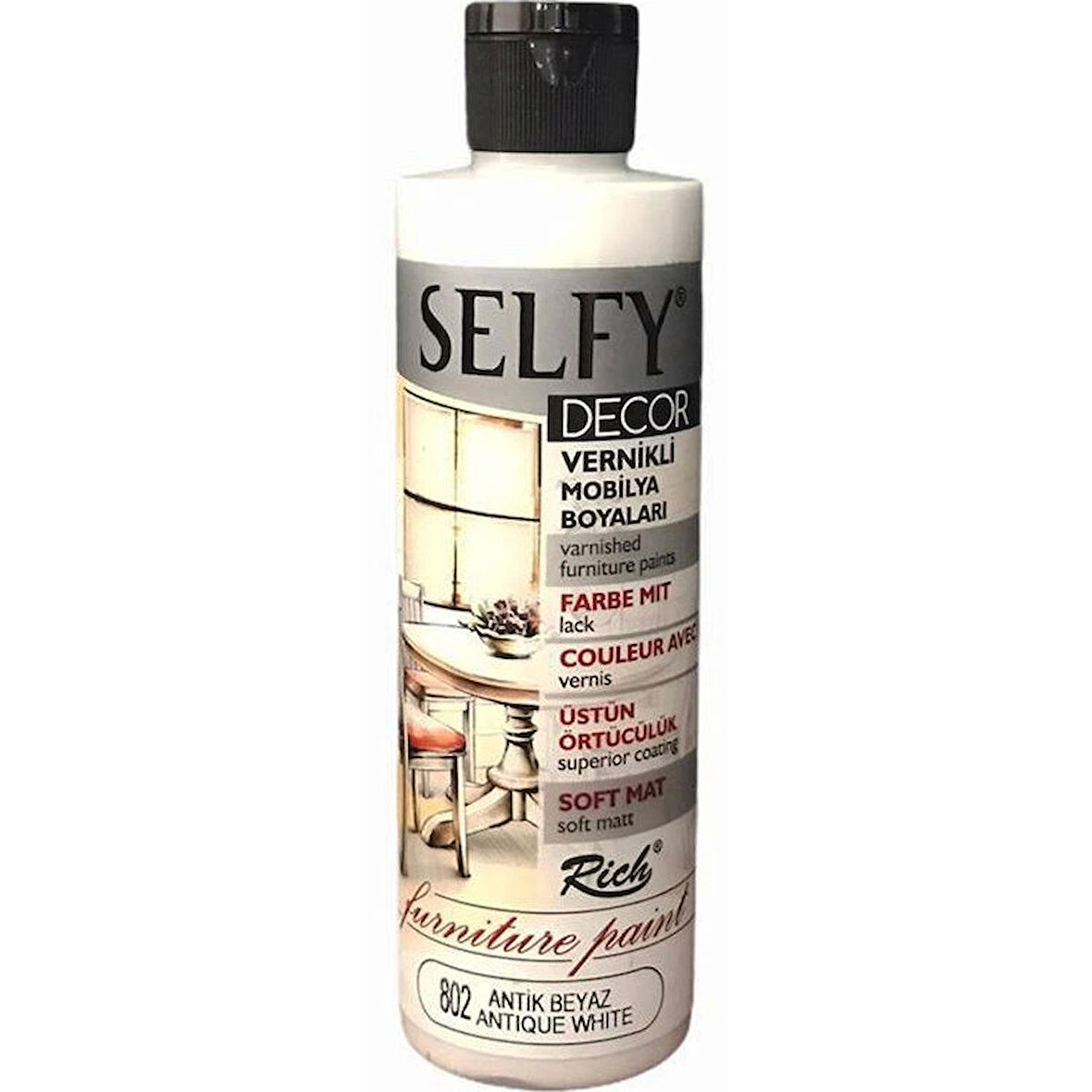 Supertrend Selfy Decor Vernikli Boya 240 cc. 802 ANTİK BEYAZ