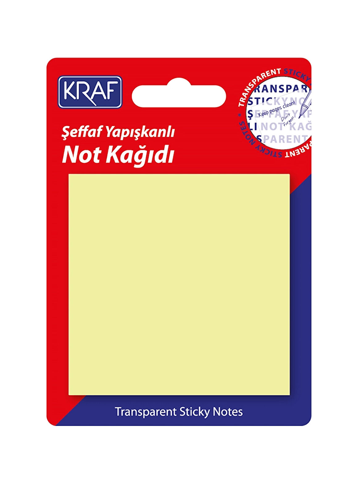 Supertrend Şeffaf Post-it Yapışkanlı Not Kağıdı 76x76 mm. 50 yaprak ŞEFFAF SARI