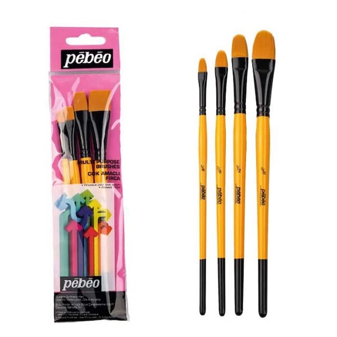 Supertrend 4'lü Düz Fırça Seti (1/4,3/8,1/2,5/8) SET-10