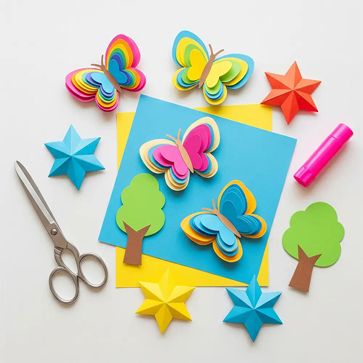 Karışık Rulo Fon Kartonu 100gr 50x70