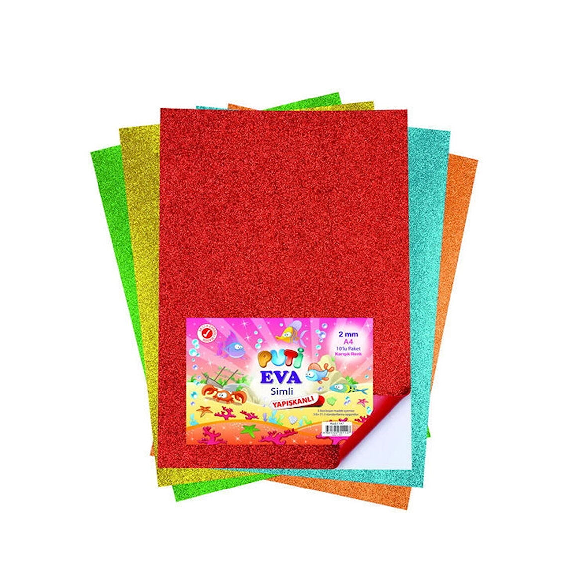 Supertrend A4 Simli Yapışkanlı Eva 10 Renk