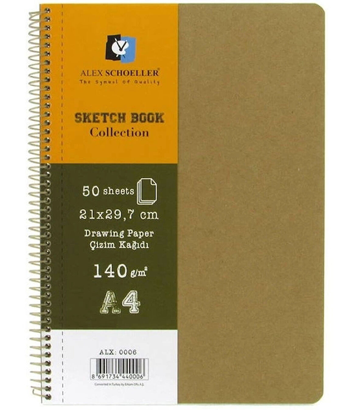 Supertrend Sketchbook Sert Supertrendt Kapak Spiralli Eskiz Çizim Defteri 140 gr. A4 50 yp.