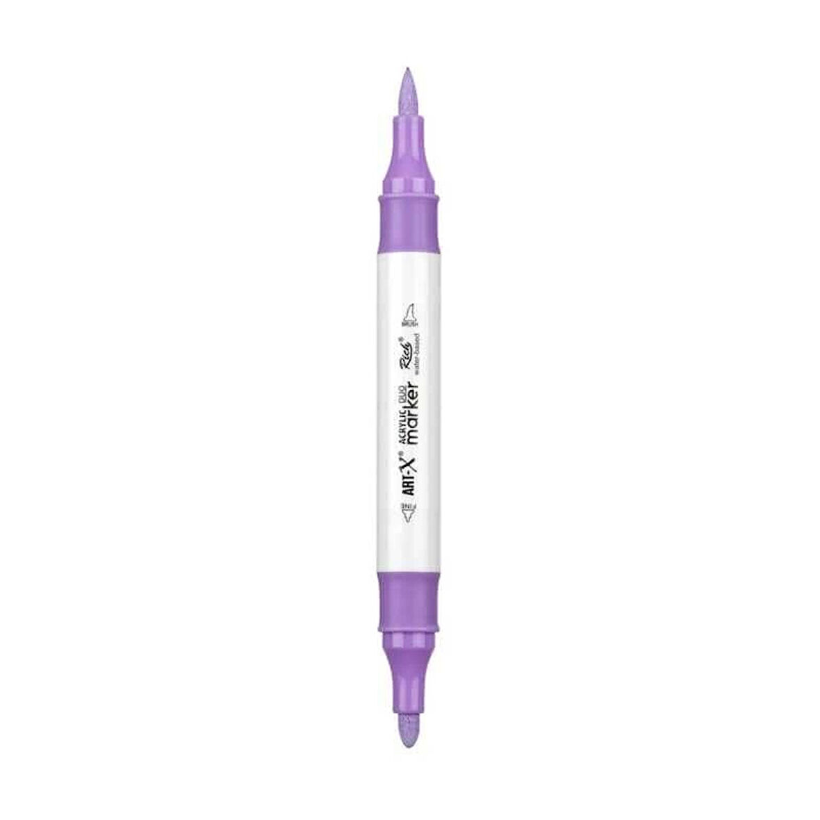 Supertrend Supertrend Acrylic Duo Marker Çift Uçlu Su Bazlı Boyama Markörü No:158 Leylak