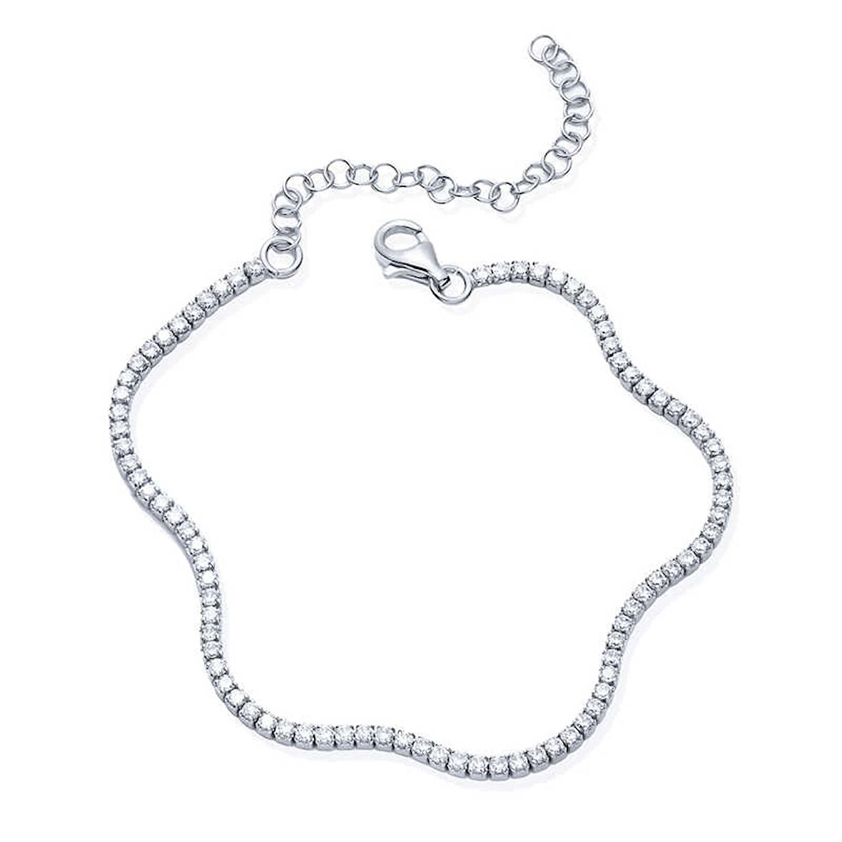 Supertrend Gümüş 2 Mm Su Yolu Kadın Bileklik