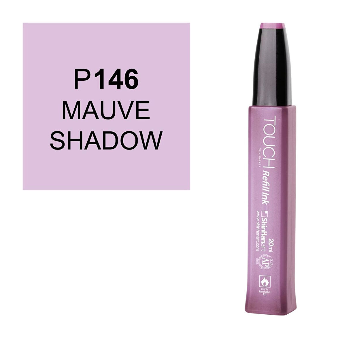 Touch Twin Marker Refill Alcohol Ink Alkol Bazlı Mürekkep 20 ml. P146 MAUVE SHADOW