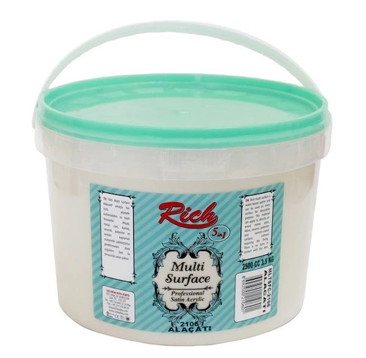 Supertrend Multi Surface Her Yüzey İçin Akrilik Boya 2500 ml. 2106 ALAÇATI