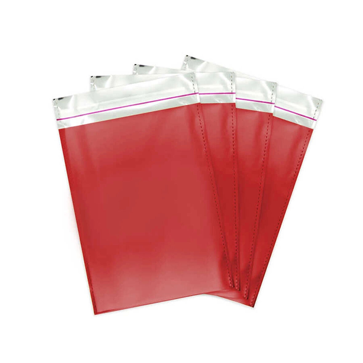 Kırmızı Metalize Poşet 17x25