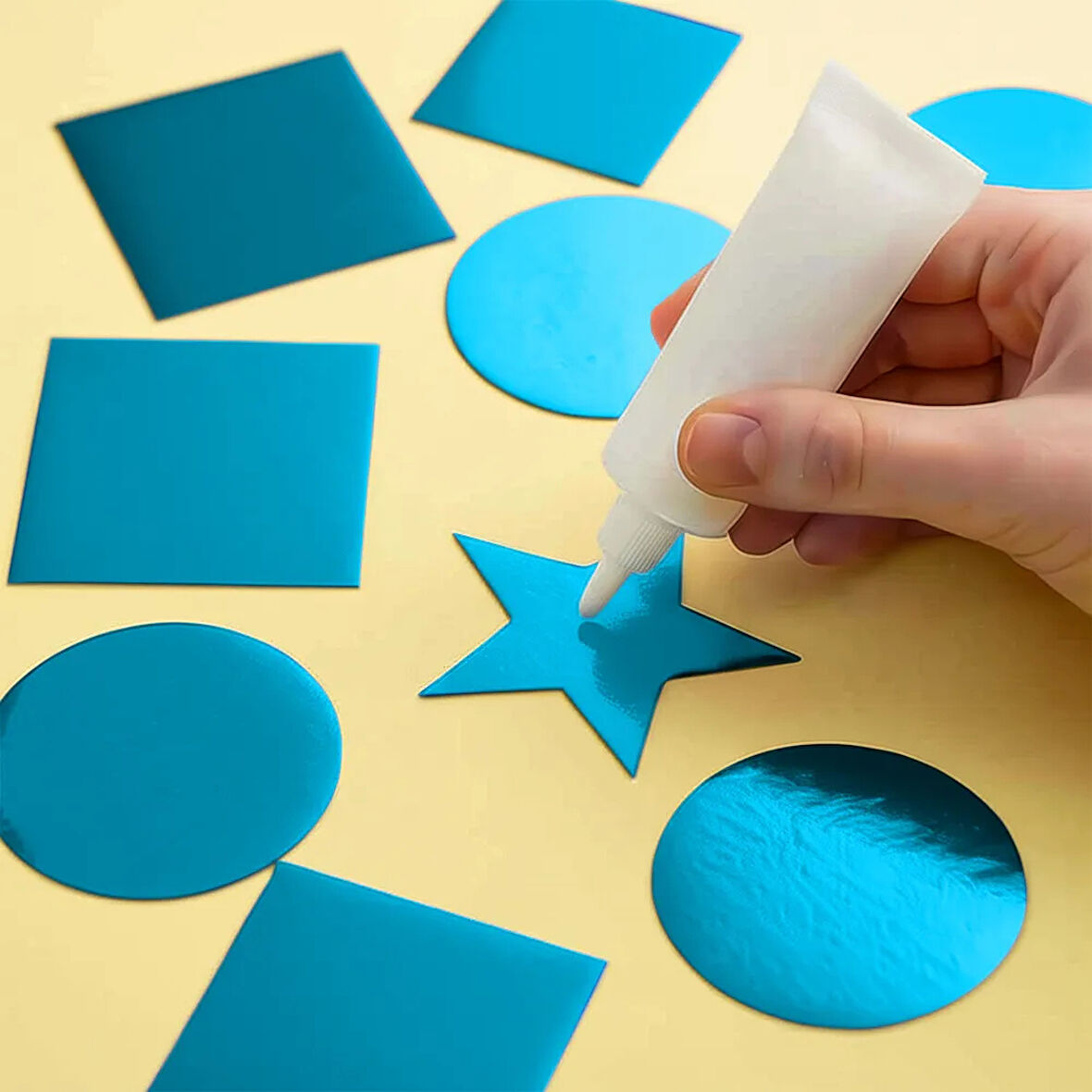 Mavi Metalize Karton 50x70