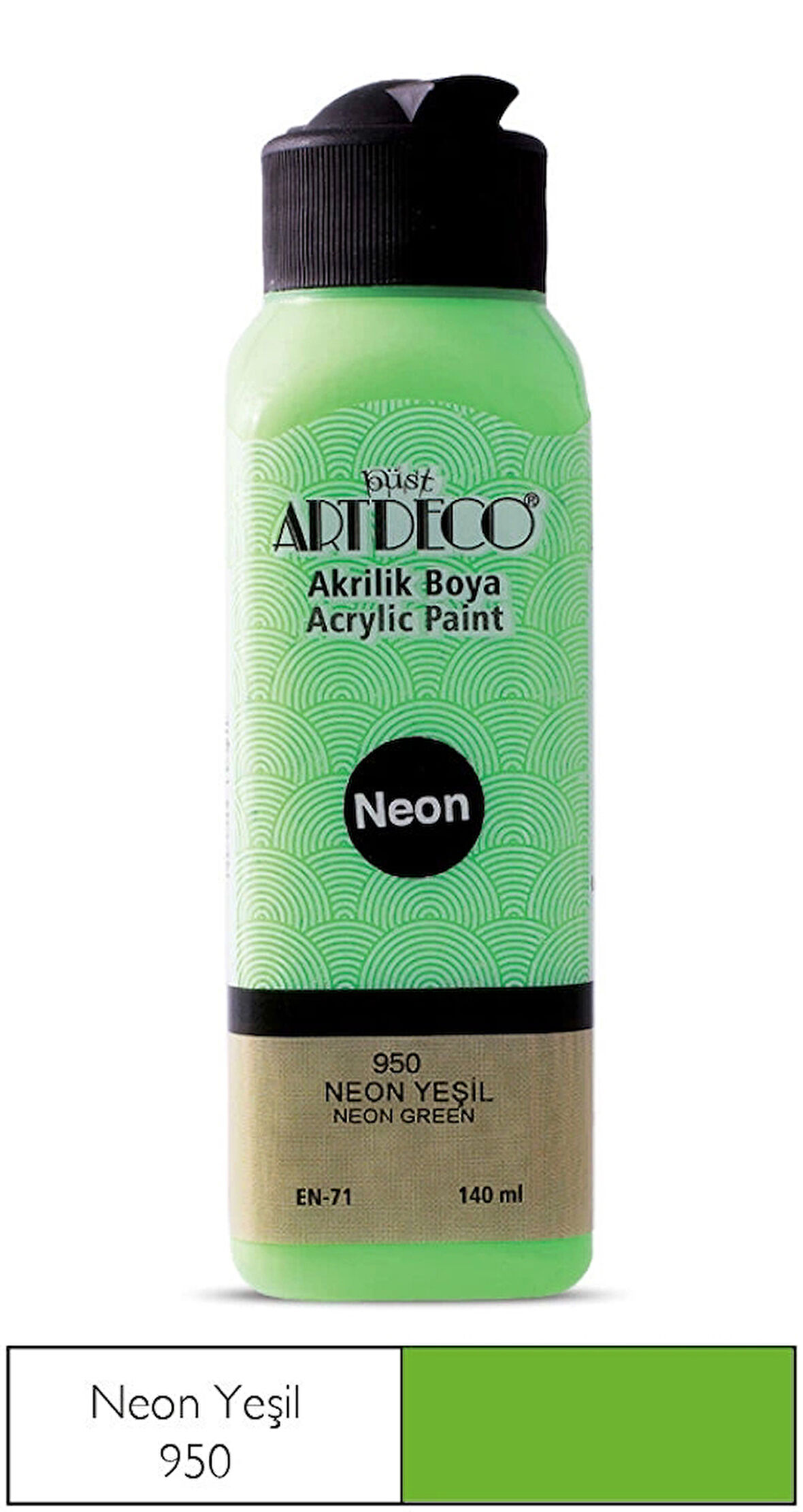 Supertrend Neon Akrilik Boya 140 ml. NEON YEŞİL