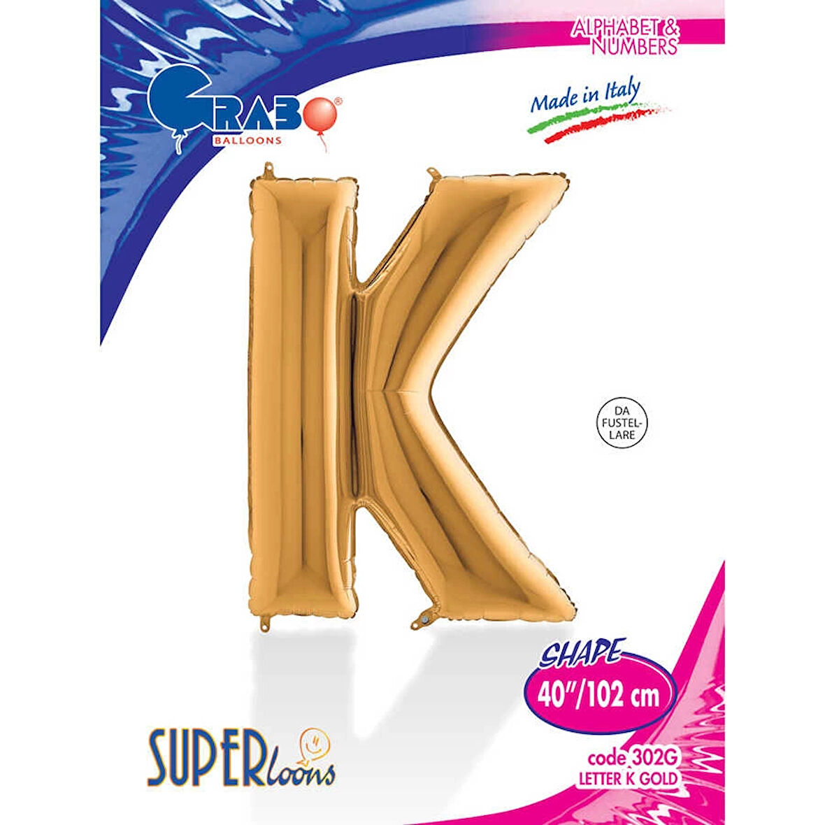 K Harf Supertrend Altın Folyo Balon 40"