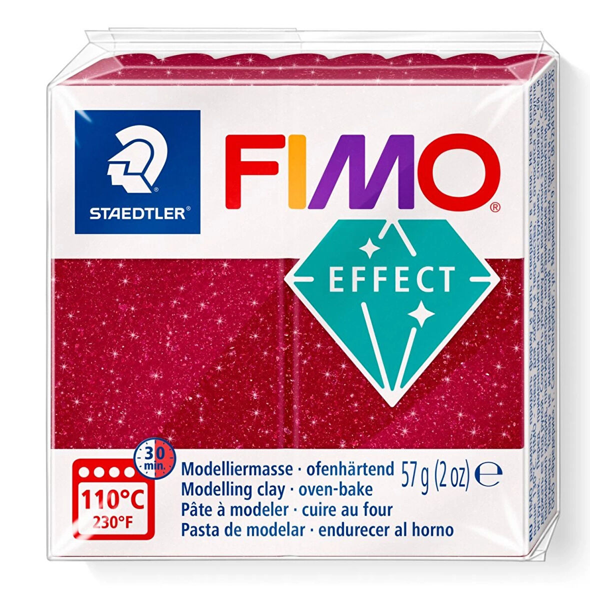 Supertrend Fimo Effect Polimer Kil 202 Galaxy Red