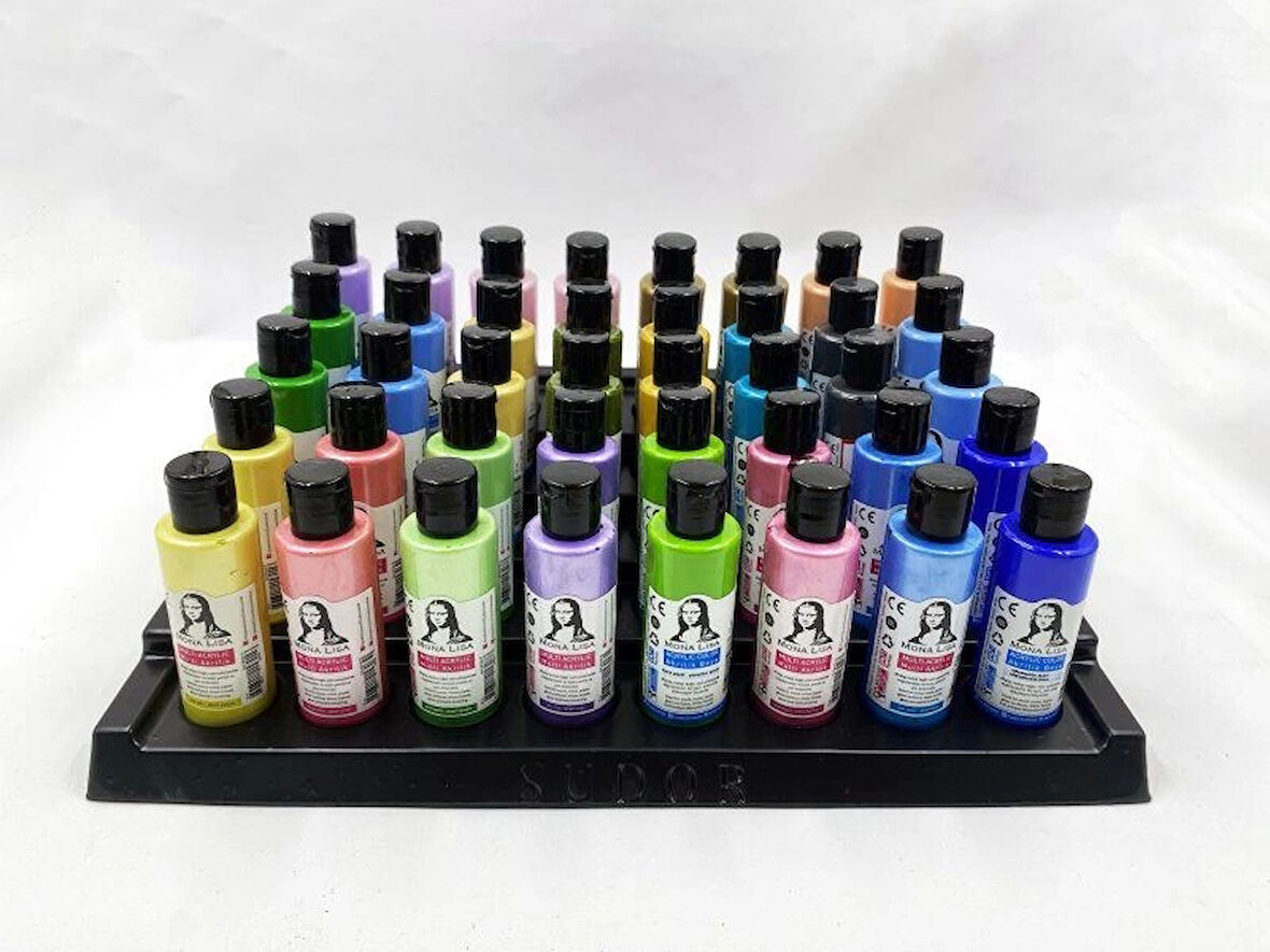 Supertrend Mona Lisa Akrilik Boya Seti Yeni Renkler İnci Set 40 Adet x 70 ml.