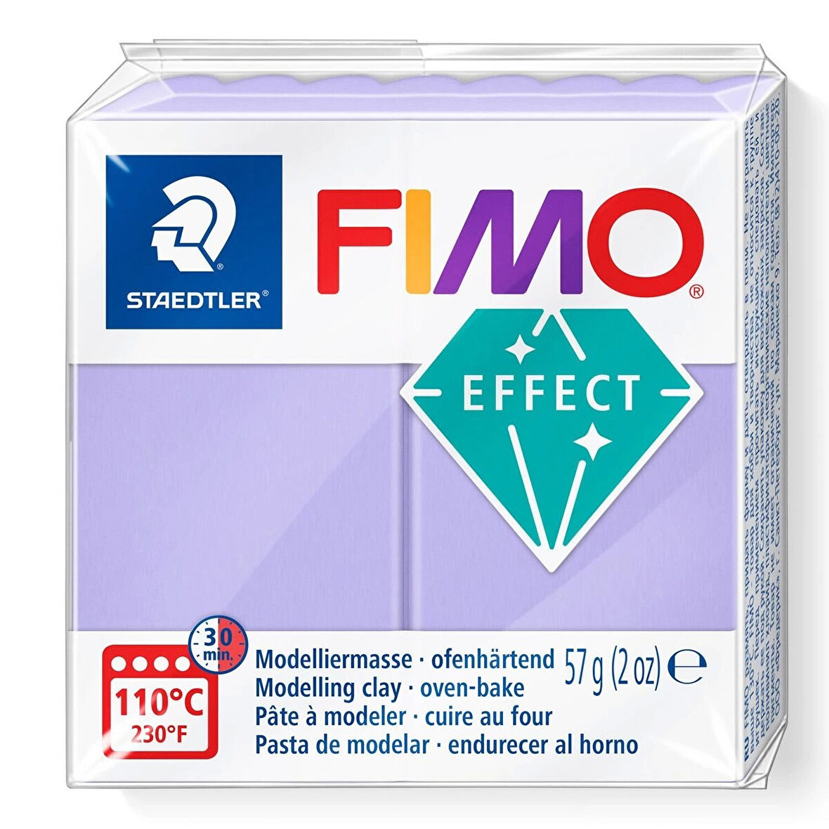 Supertrend Fimo Effect Polimer Kil 605 Lilac (Pastel)