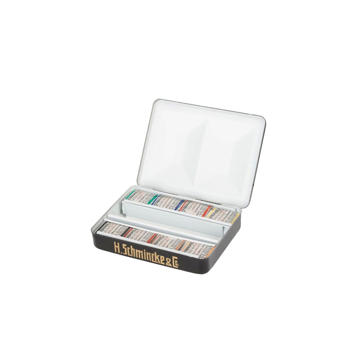 Supertrend Horadam Aquarell Taş Tablet Sulu Boya Seti Özel Üretim Retro Yarım Tablet 8 Renk Metal Kutu