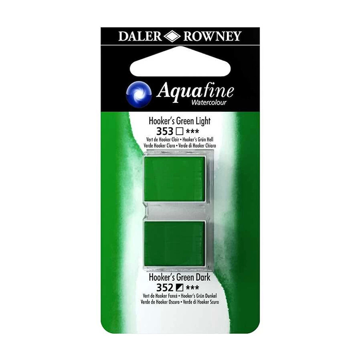 Supertrend Aquafine 1/2 Tablet Sulu Boya 2'li Set HOOKERS GREEN LIGHT / HOOKERS GREEN DARK