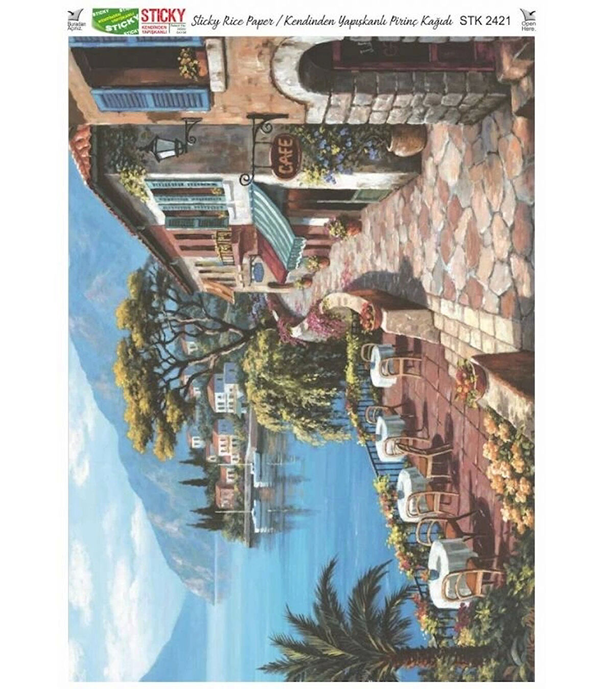 Supertrend Sticky Kendinden Yapışkanlı Pirinç Dekopaj Kağıdı 29x42 cm. 2421