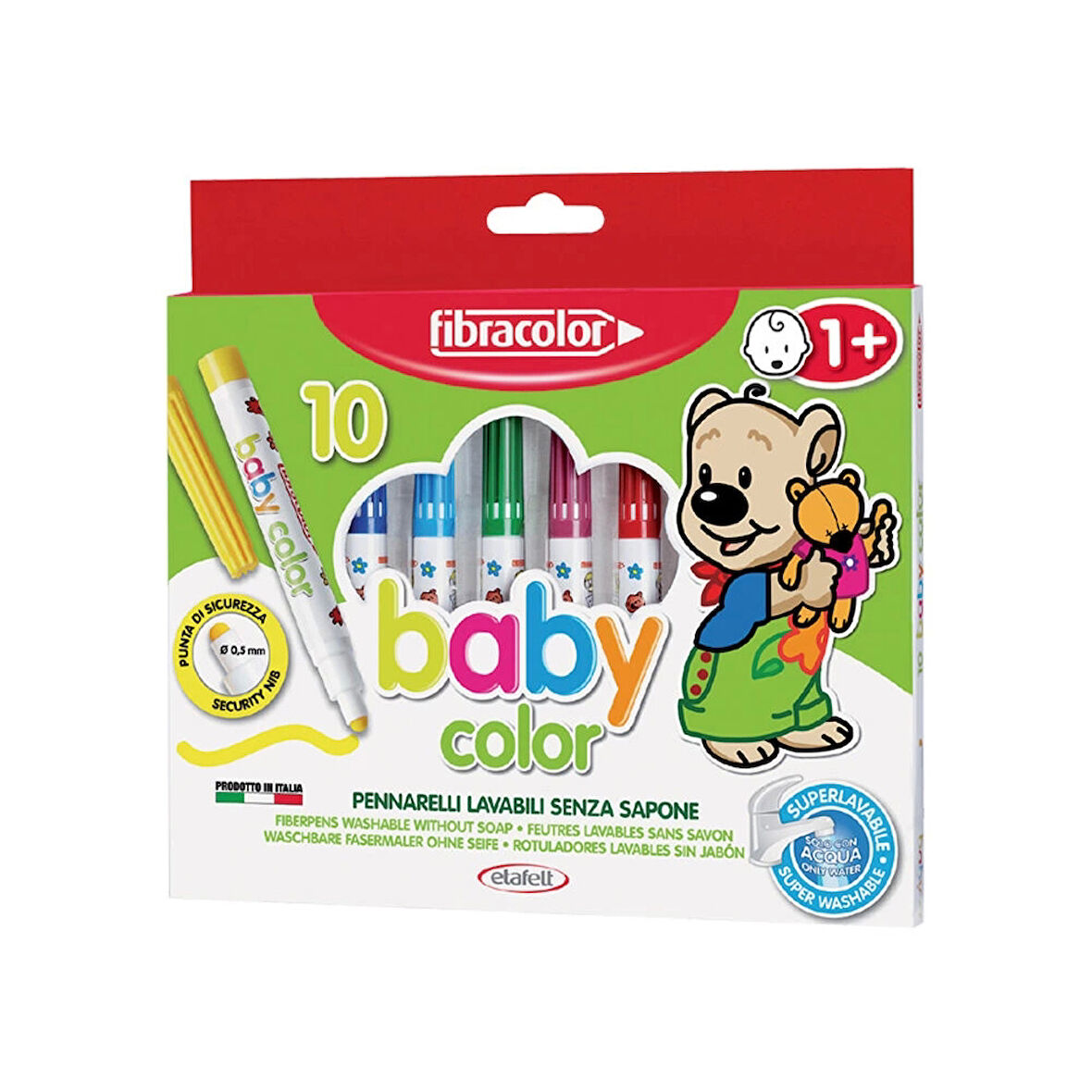Supertrend Baby Color 1+ Yaş Bebekler İçin Keçeli Kalem 10 Renk