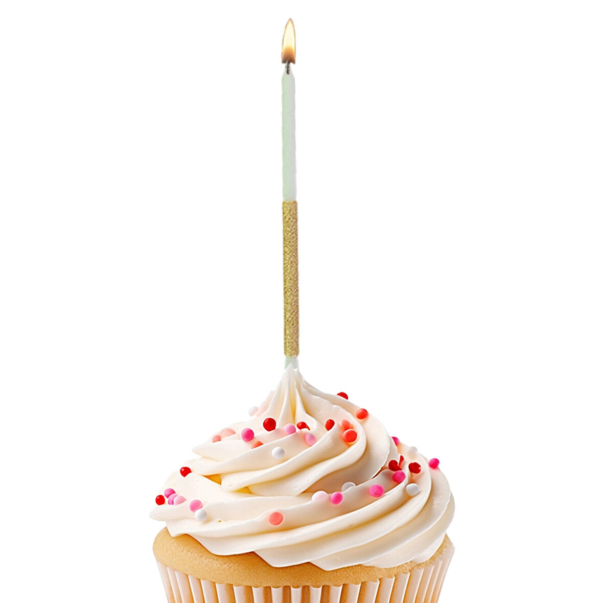 Altın Simli Doğum Günü Mumu