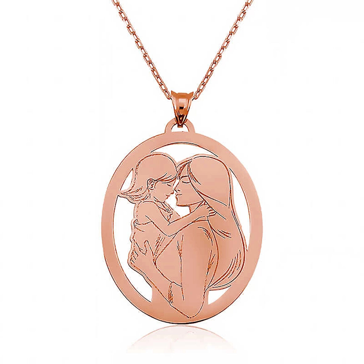 Supertrend ​gümüş Rose Anne Kız Kolye