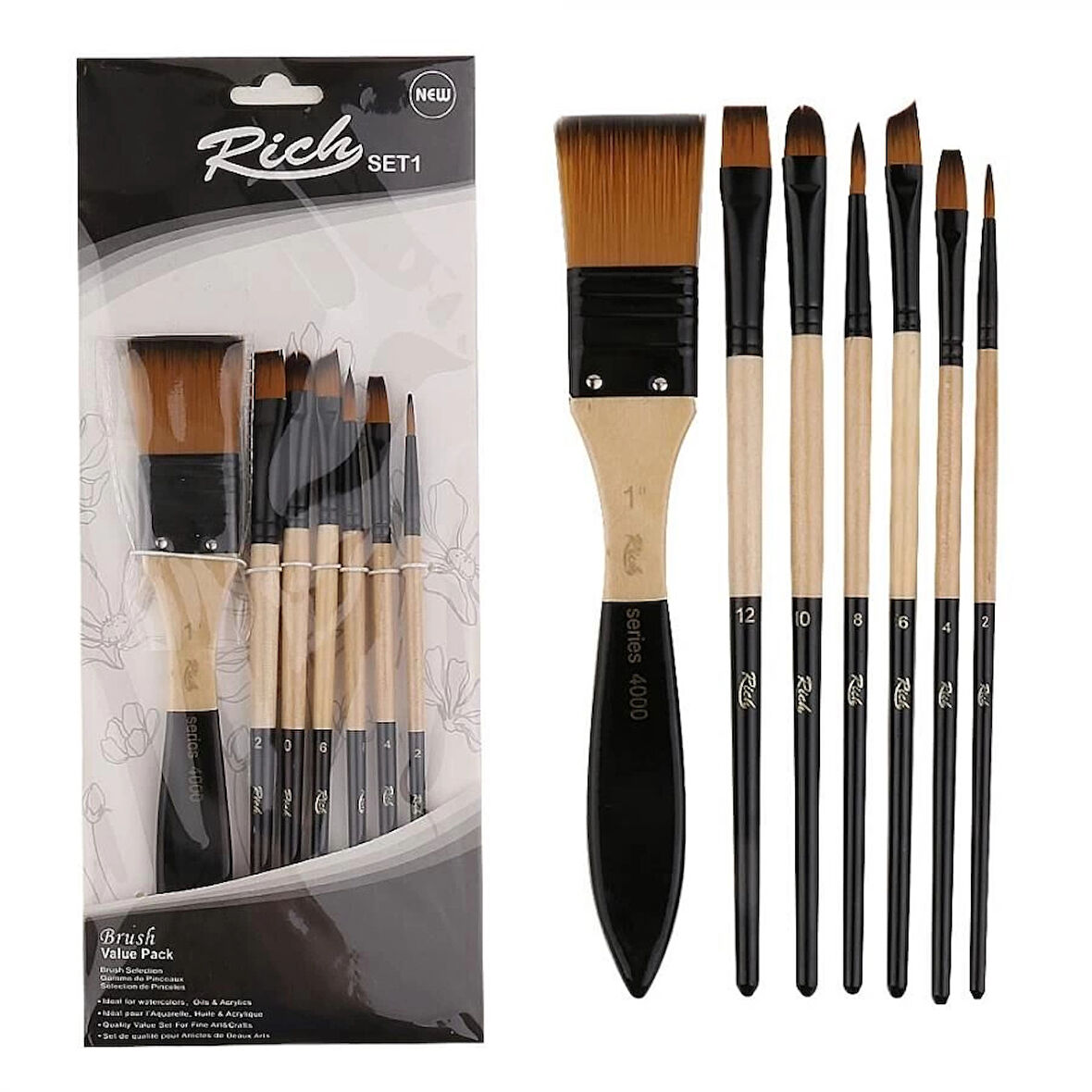 Supertrend Karma Fırça Seti 7'li (Zemin Fırçalı Set-1)