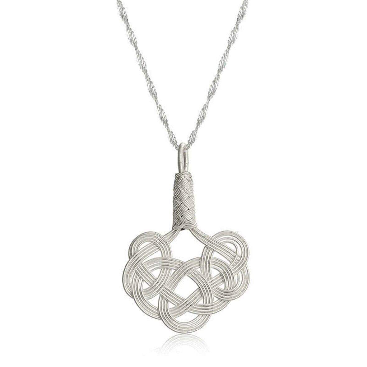 Supertrend Gümüş Kazaziye Örgü Kadın Kolye