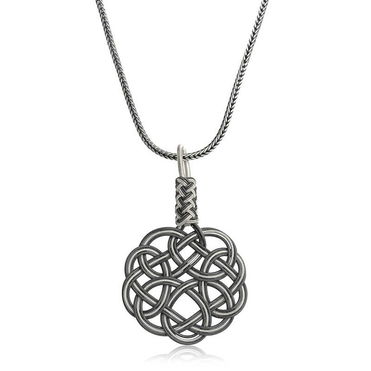 Supertrend Gümüş Kazaziye Örgü Kadın Kolye