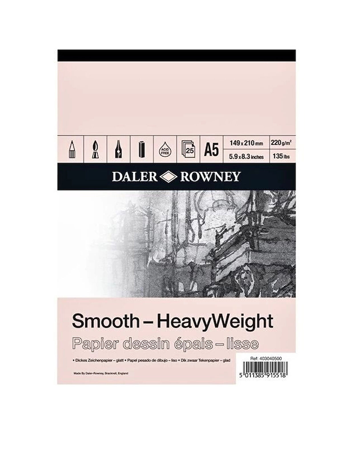 Supertrend Smooth Heavyweight Sketchbook Eskiz Çizim Defteri 220 Gr. A5 25 Sayfa