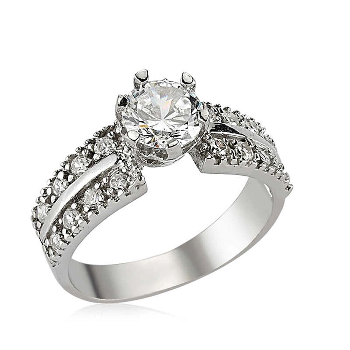 Supertrend Gümüş Tek Taş Kadın Yüzük