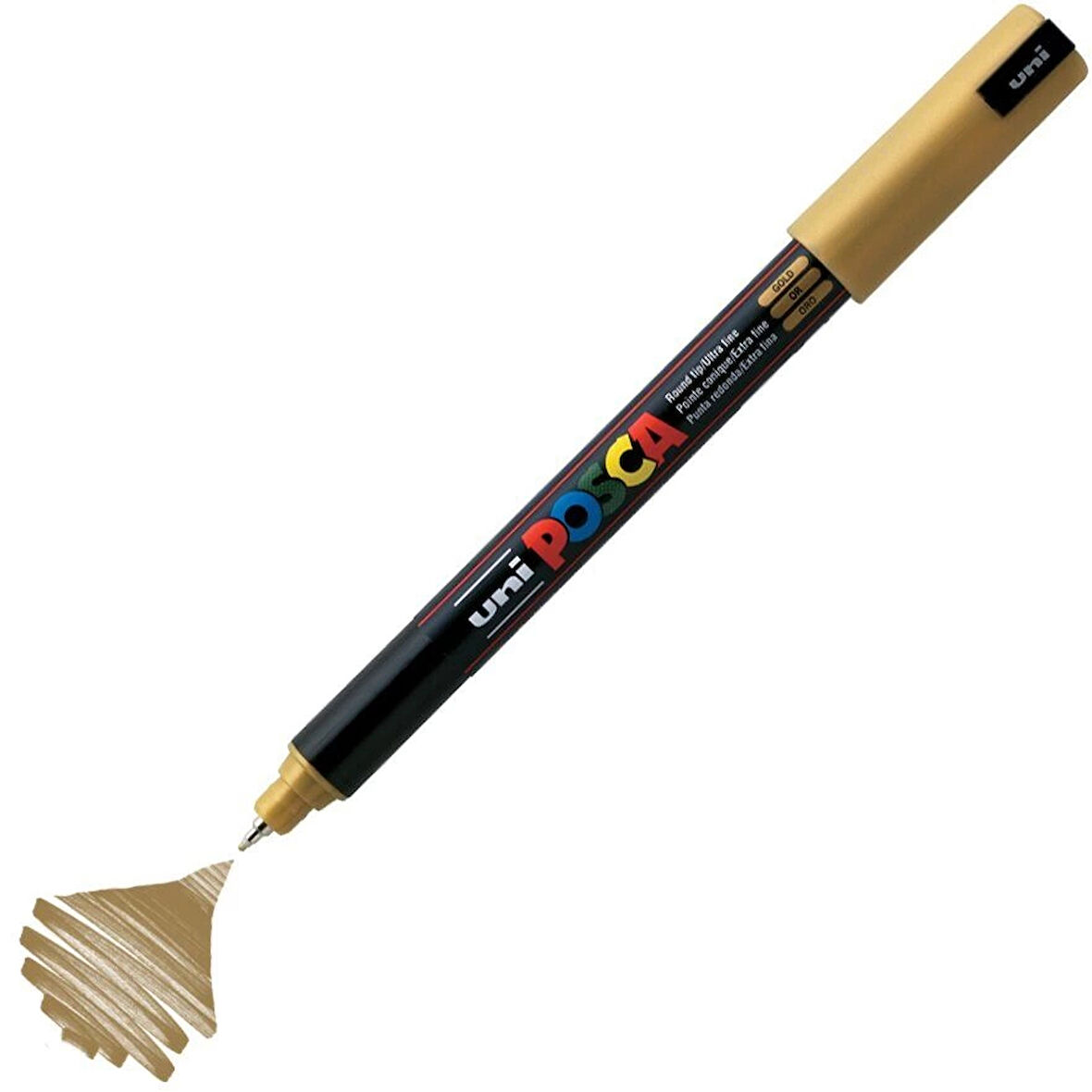 Supertrend Posca PC-1MR Boyama Markörü 0.7 mm. METALİK ALTIN