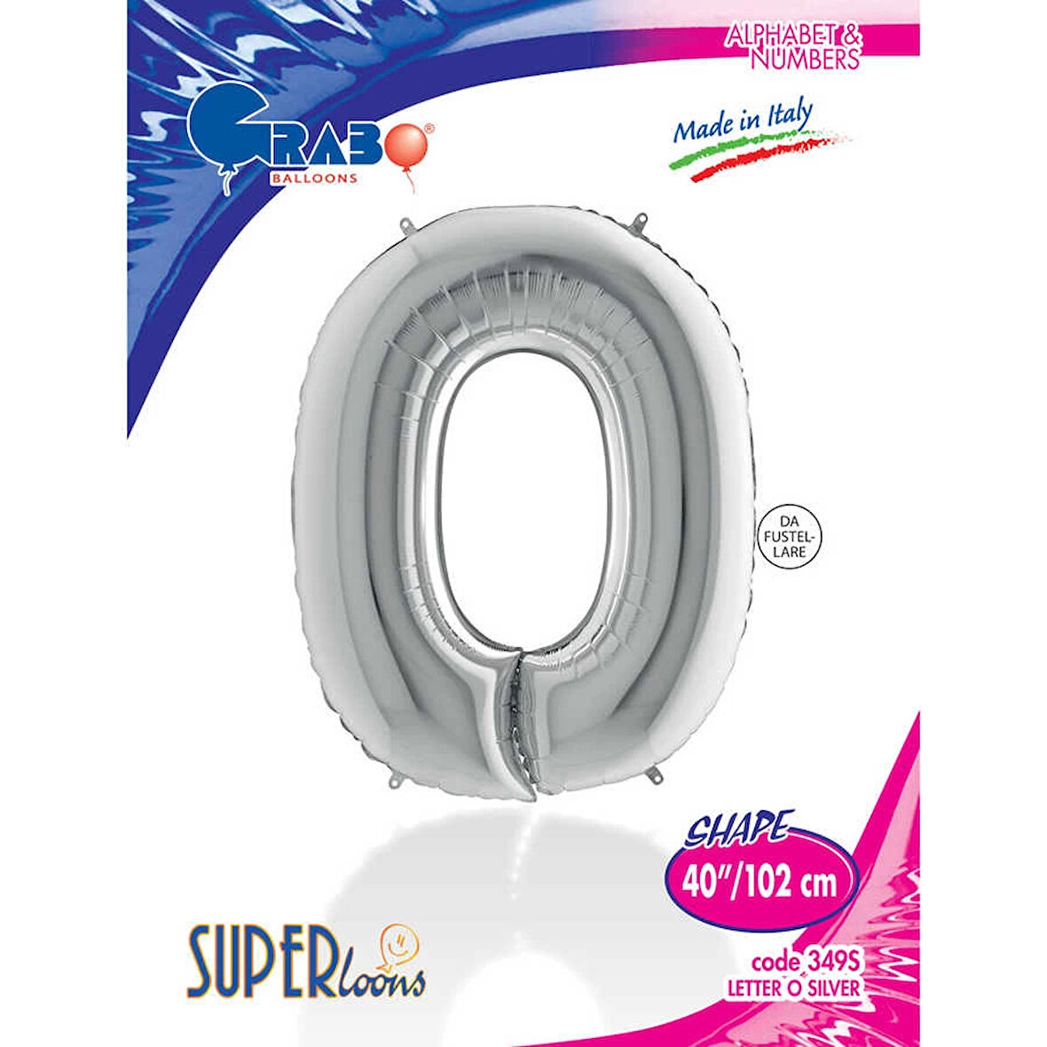 O Harf Supertrend Gümüş Folyo Balon 40"