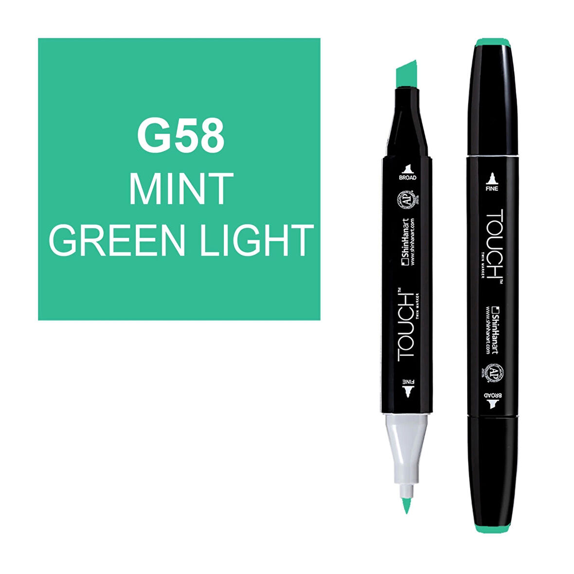 Touch Twin Marker Çizim Kalemi G58 Mint Green Light