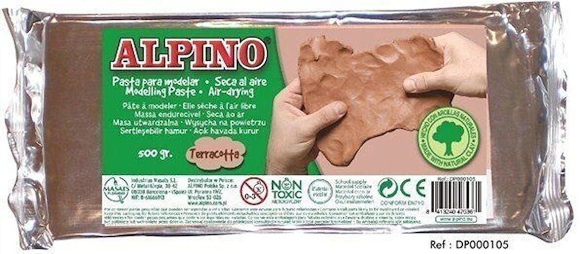 Supertrend Şekillendirme Kili Seramik Hamuru 500 gr. Kahverengi