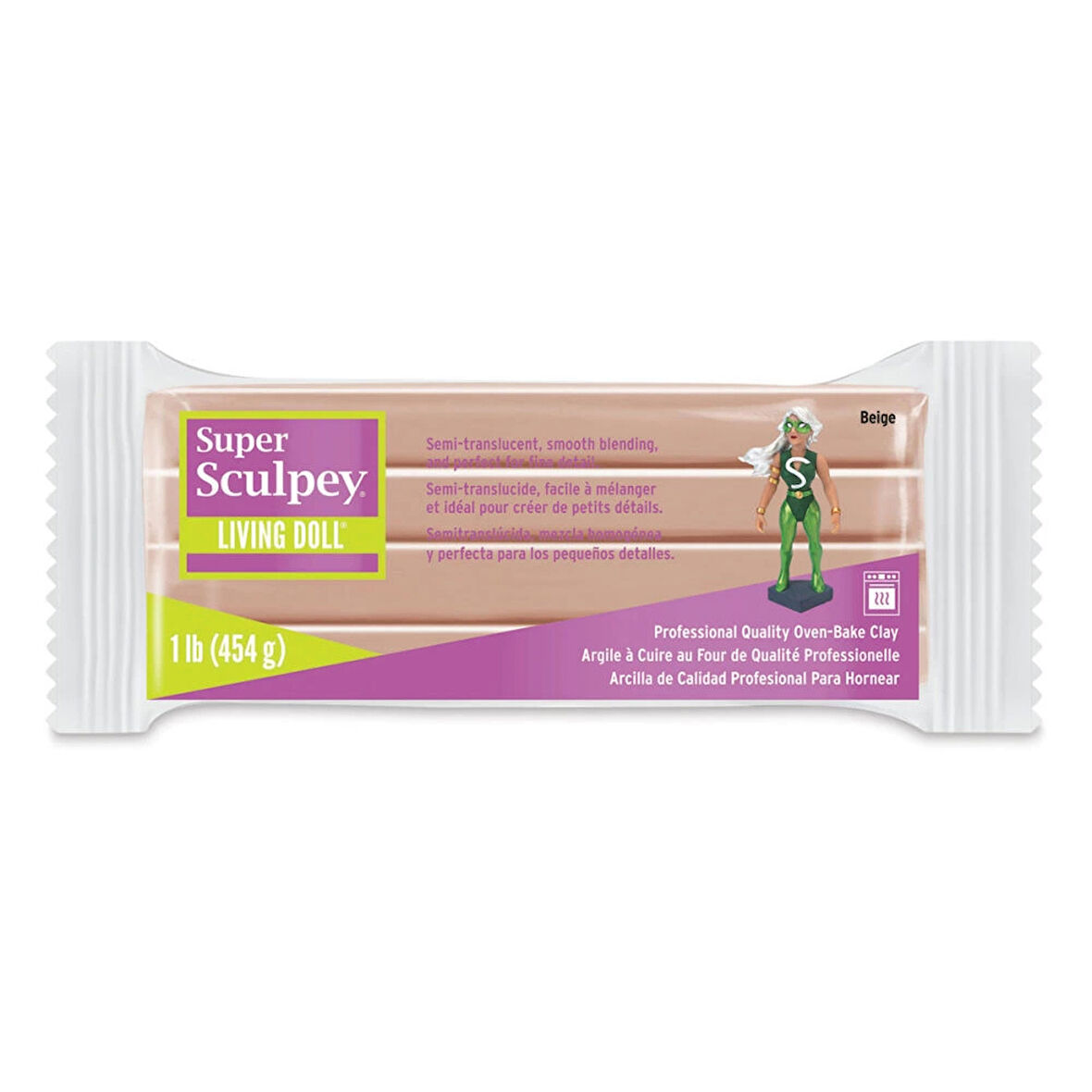 Super Supertrend Living Doll Polimer Kil (Fırınlanabilir Model Hamuru) 454 gr. BEIGE