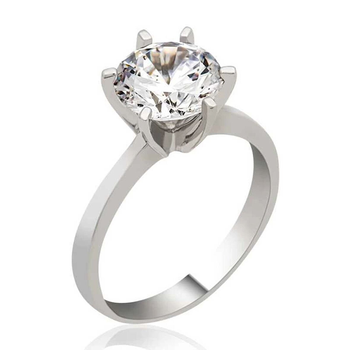 Supertrend Gümüş Tek Taş Kadın Yüzük