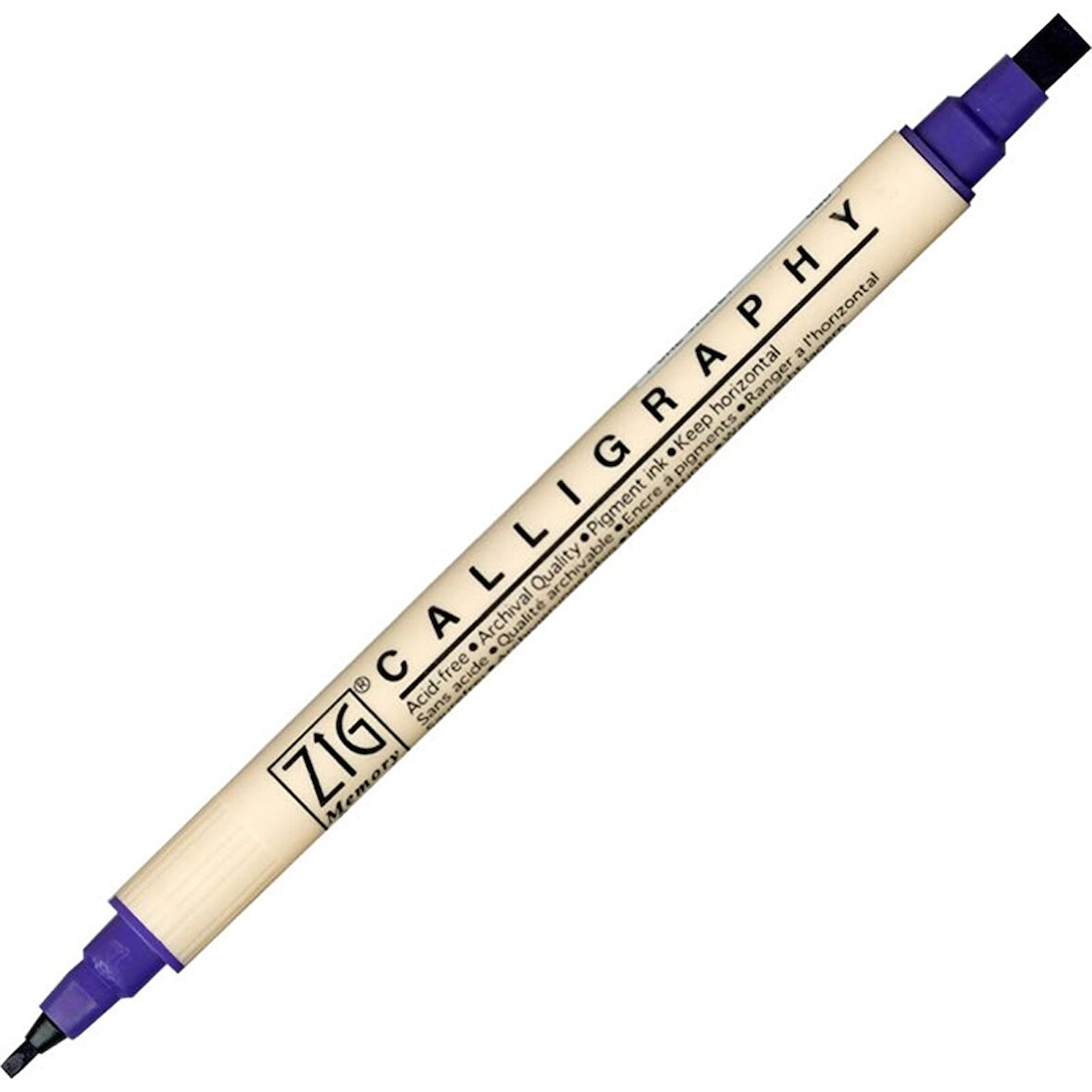 Supertrend Calligraphy Çift Uçlu Kaligrafi Kalemi 2 mm. + 5 mm. 080 Pure Violet
